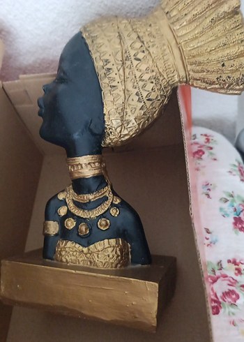 Altın Kaplama Parlak Kadın Figürü - Görsel 15