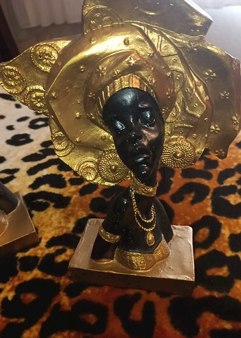 Altın Kaplama Parlak Kadın Figürü - Görsel 2