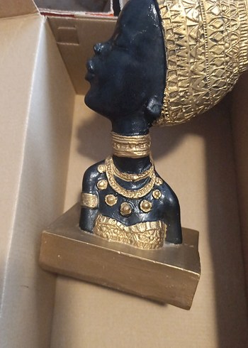 Altın Kaplama Parlak Kadın Figürü - Görsel 8