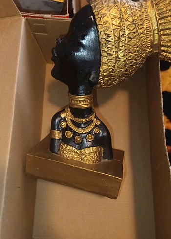 Altın Kaplama Parlak Kadın Figürü - Görsel 12