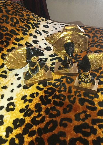 Altın Kaplama Parlak Kadın Figürü - Görsel 4