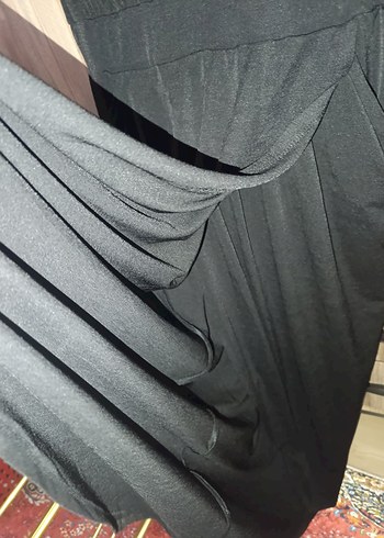 SİYAH UZUN ELBİSE - Görsel 8