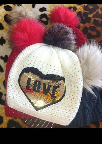 Pembe Kadın Örgü Bere - Görsel 3