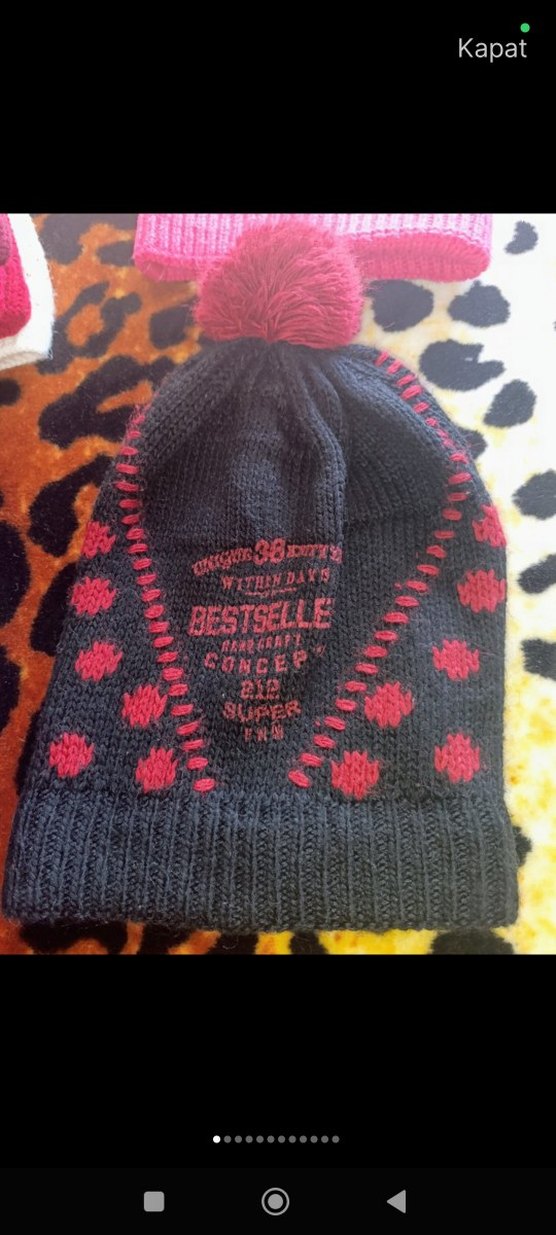 Pembe Kadın Örgü Bere - Görsel 5