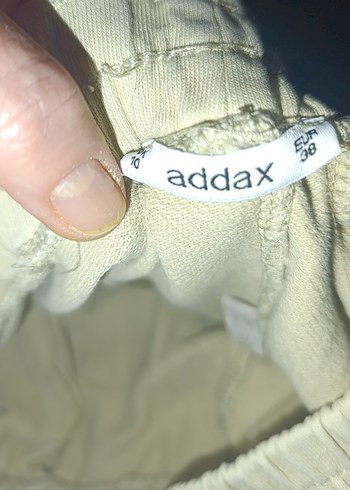 ADDAX Bej Kadın Pamuk Kumaş Pantolon EŞOFMAN - Görsel 2