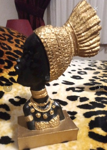 Altın Renkli Afrika Figürleri Seti - Görsel 2