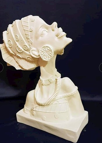 Altın Renkli Afrika Figürleri Seti - Görsel 6