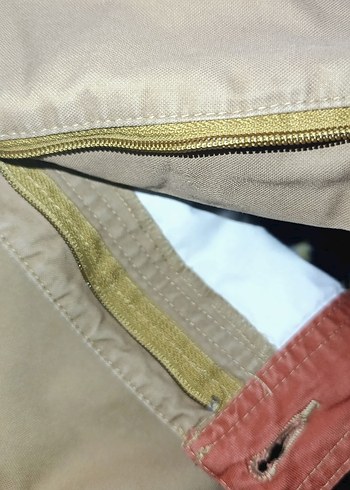 Erkek Bej Kemerli Rahat Kesim Şort - Görsel 12