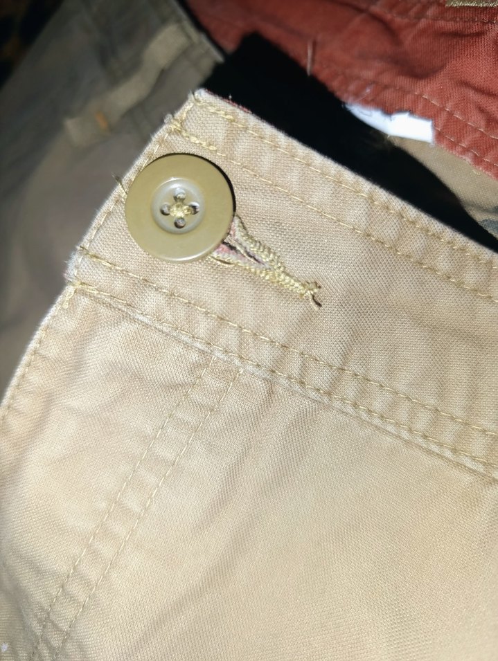 Erkek Bej Kemerli Rahat Kesim Şort - Görsel 3