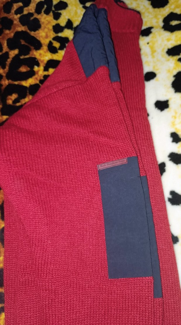 Kırmızı Yarım Fermuarlı Erkek Triko Kazak - Görsel 5