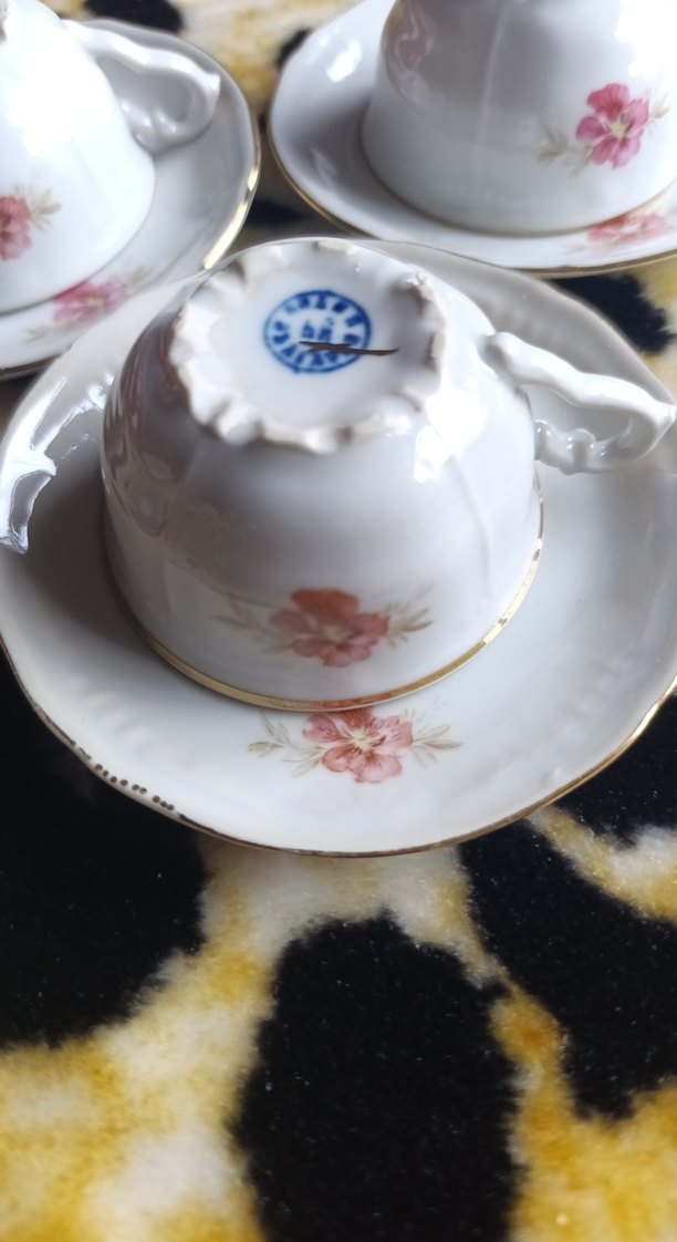 Beyaz Porselen Çay Fincanı ve Tabağı Seti - Görsel 2