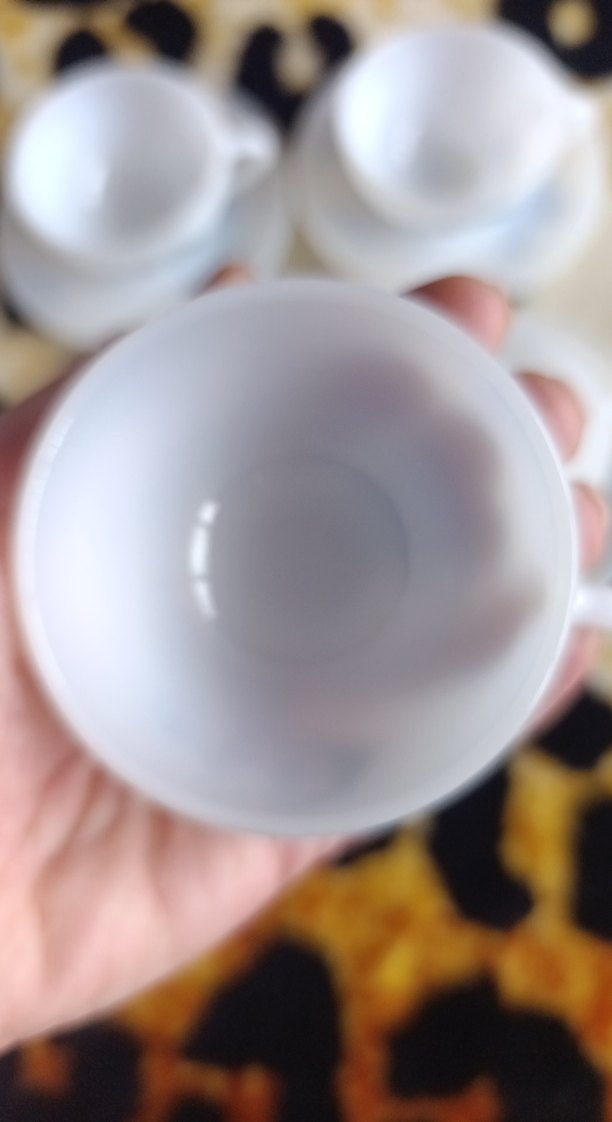 Papatya Desenli Beyaz Fincan Takımı - Görsel 5