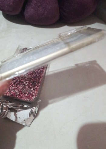 İPHONE 4/4S ve 5/5S Bordo Parlak Simli Bohem Telefon Kılıfı - Görsel 3