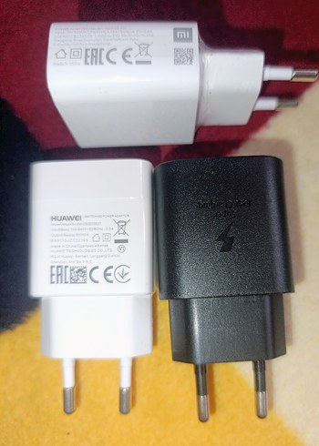 USB Şarj Adaptörü, Beyaz ve Siyah HIZLI SARJ ALETLERİ 3 lü - Görsel 20
