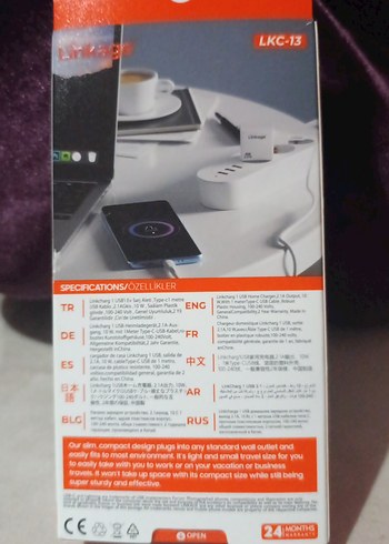 Linkage 10W Hızlı Şarj Type-C Kablolu Duvar Şarj Cihazı - Görsel 2