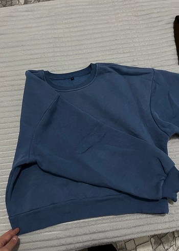 m Beden Kadın Lacivert Oversize Sweatshirt