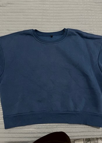 Kadın Lacivert Oversize Sweatshirt