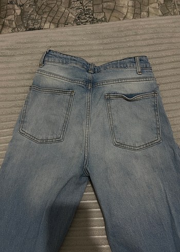 Trendyol & Milla Kadın Mavi Normal Kesim Salaş Jean
