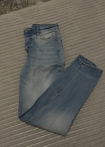 32 Beden Kadın Mavi Normal Kesim Salaş Jean