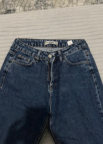 Kadın Lacivert Regular Fit Midi Denim Jean