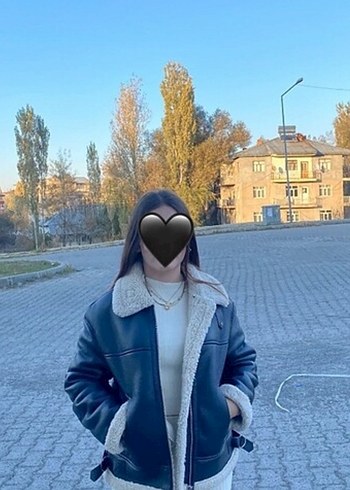 Kürk Detaylı Siyah Deri Kadın Ceket