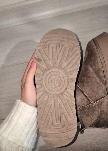 Bej Süet Kadın ugg - Görsel 4