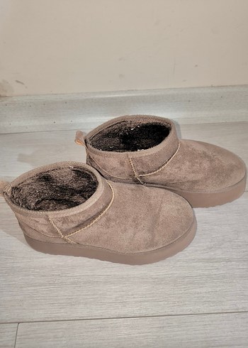 Bej Süet Kadın ugg - Görsel 2