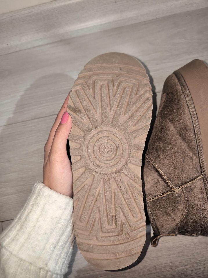 Bej Süet Kadın ugg - Görsel 4