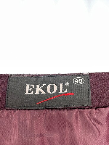 40 Beden bordo Renk Ekol Midi Etek %70 İndirimli.