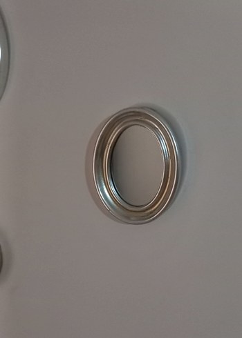  Beden Gri Oval ve Yuvarlak Duvar Aynaları Seti