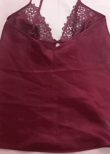Pierre Cardin Bordo Dantel Detaylı Bohem Kadın Gecelik