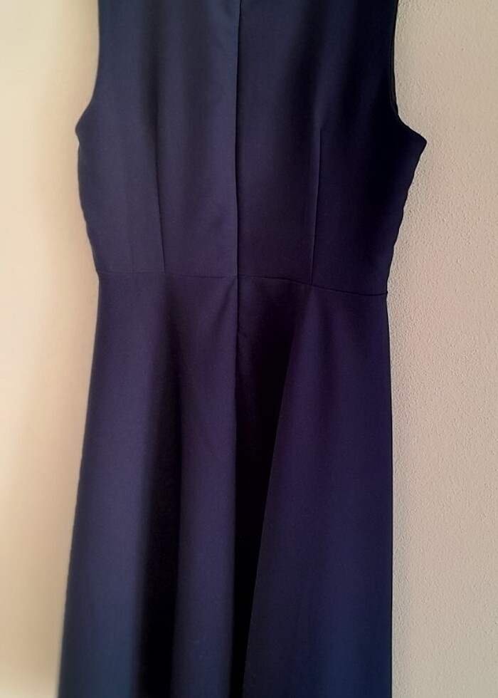 Lacivert Elbise - Görsel 4