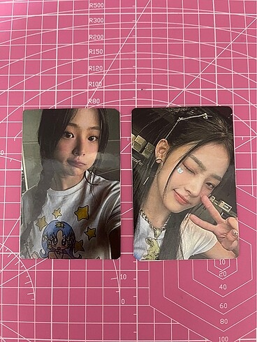 Minji fanmade fotokart 2li pvc kaplama