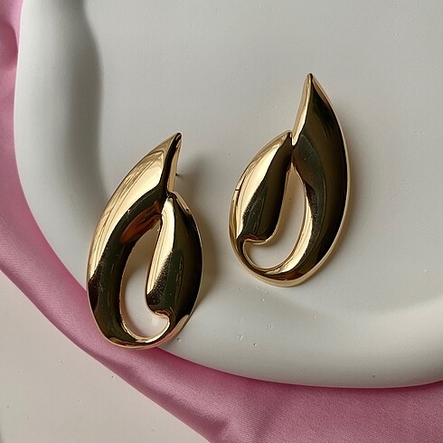 Twist Vıp Twist Model Gold Küpe
