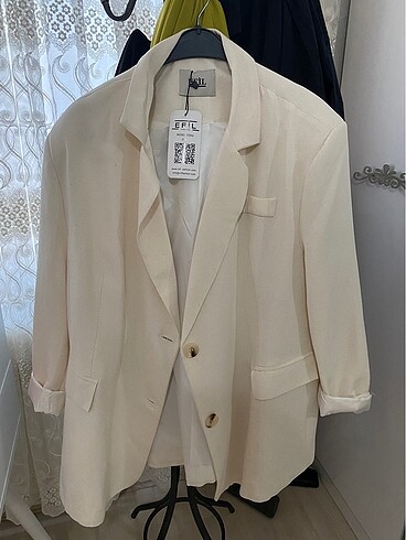 Zaraa marka temsili blazer ceket ekru standart beden
