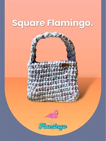 Mini Flamingo???? Örgü Çanta Kişiye Özel El Yapımı
