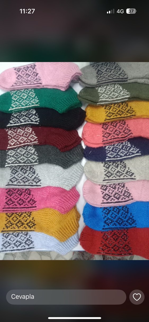 Kadın Renkli Örgü Çorap
Tekli fiyatıdır - Görsel 2