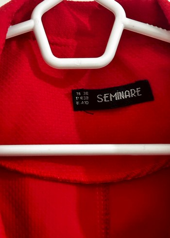 Düğmeli nar çiçeği Kadın Blazer Ceket - Görsel 5