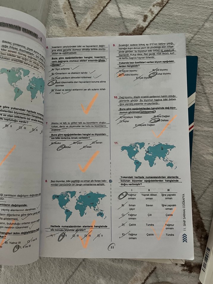 11. Sınıf Coğrafya Soru Bankası - Görsel 2