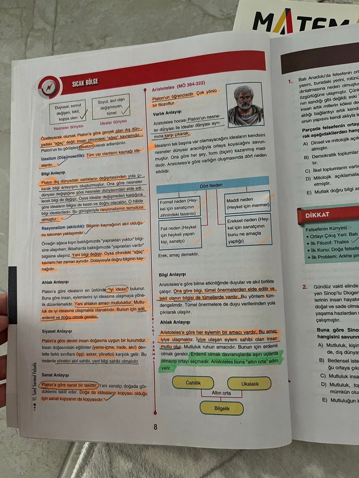 11. Sınıf Felsefe Soru Bankası - Görsel 2