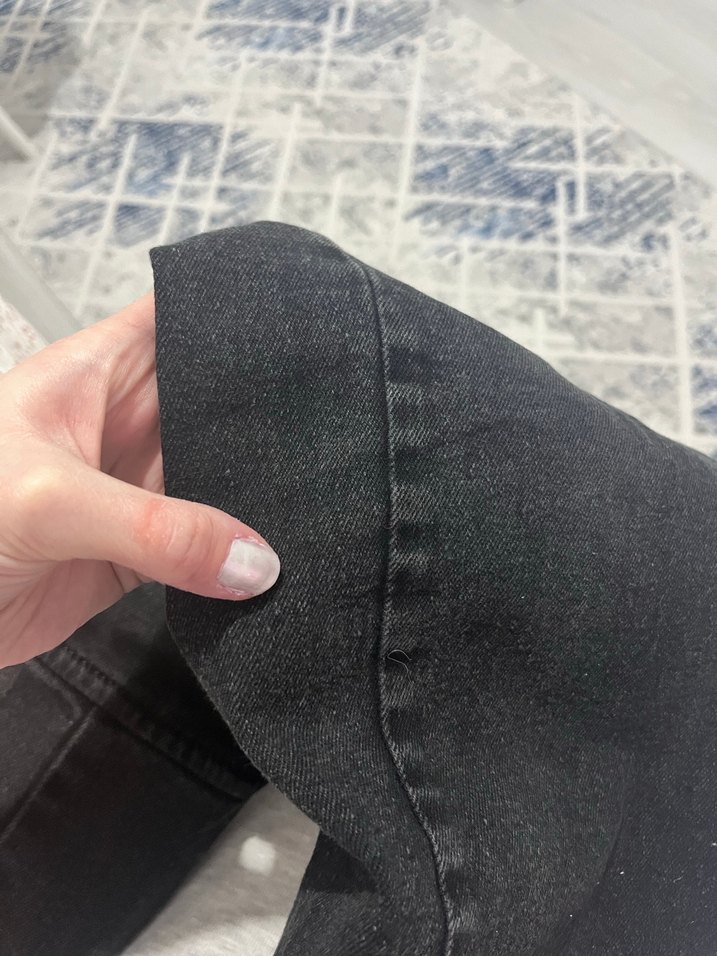 Siyah likralı kot kargo pantolon 28 beden - Görsel 3