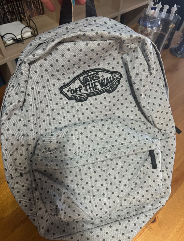 Gri Puantiyeli Vans Kadın Sırt Çantası - Görsel 4