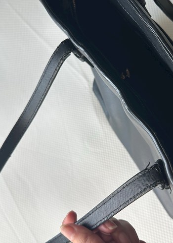 Mango Siyah Deri Kadın Omuz Çantası - Görsel 5