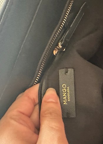 Mango Siyah Deri Kadın Omuz Çantası - Görsel 2