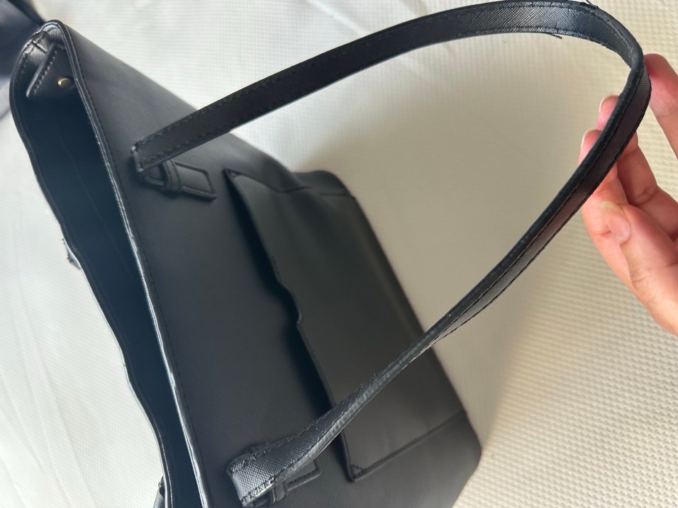 Mango Siyah Deri Kadın Omuz Çantası - Görsel 4