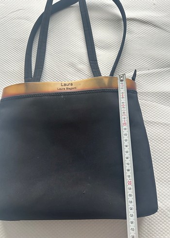 Laura Biaggi Siyah Deri Kadın Çanta - Görsel 2