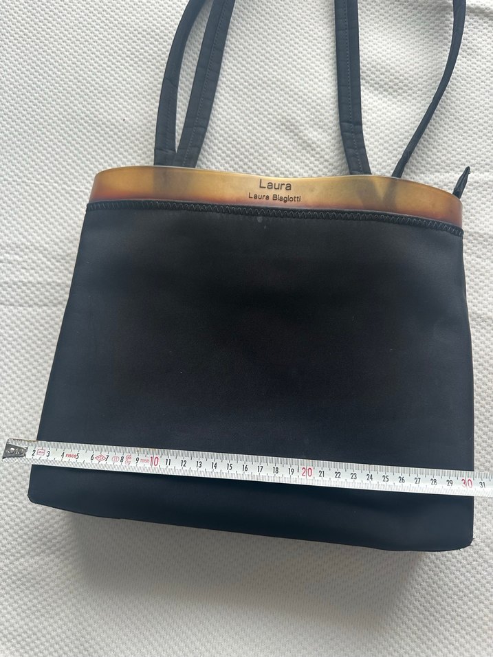 Laura Biaggi Siyah Deri Kadın Çanta - Görsel 3