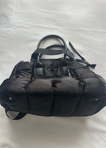 Siyah Fermuarlı Kapitone Kadın Omuz Çantası - Görsel 6