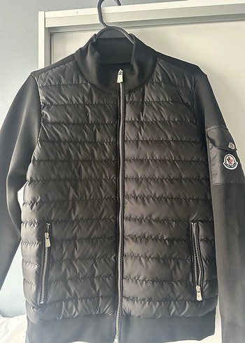 Siyah Fermuarlı Yüksek Yakalı Mont - Görsel 5