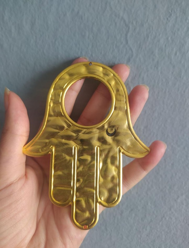 Altın Renkli Püsküllü Bohem Duvar Süsü - Görsel 2